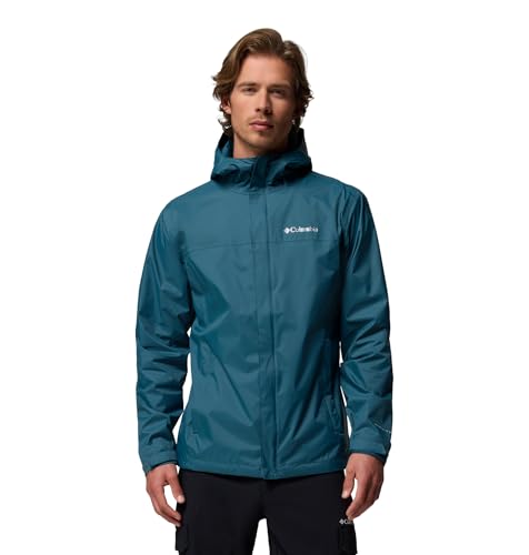 Columbia Men's Watertight II Waterproof Rain Jacket, Everblue, Small