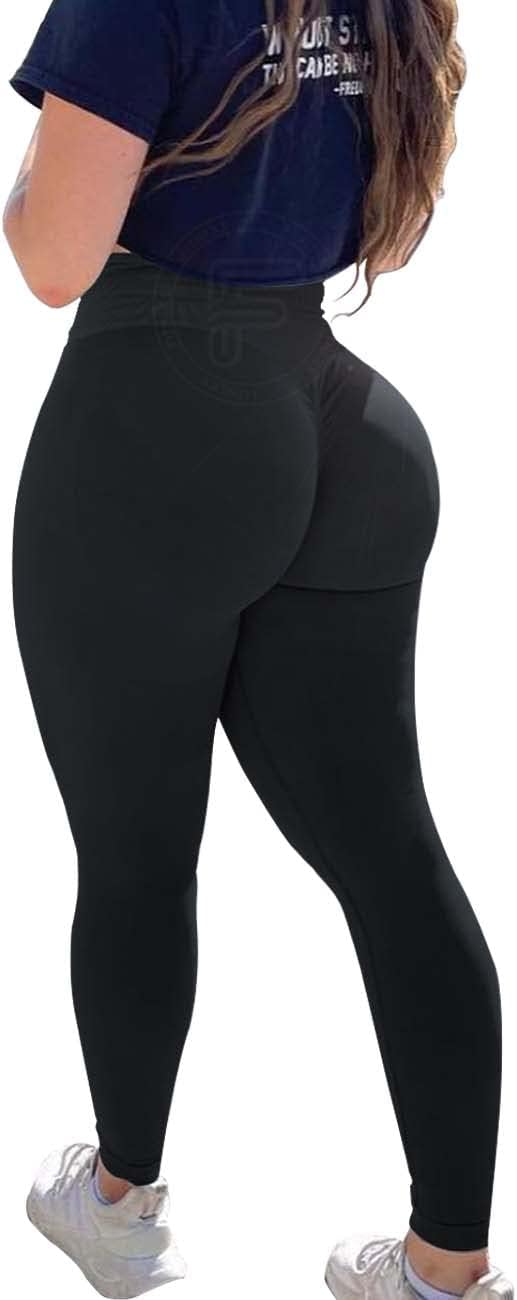 FITNEXX Women's Booty Seamless Workout Leggings for Women Scrunch Tights Tummy Control Gym Active Yoga Pants