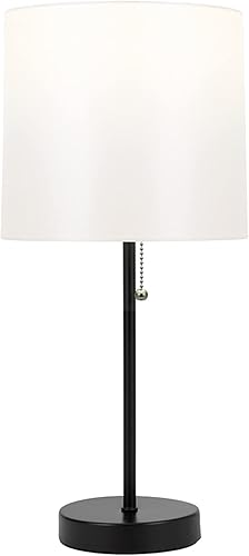 Miniatura 9 de Catalina Lighting 17842-031 - Lámpara de mesa decorativa moderna, lámpara de escritorio para oficina, dormitorio o dormitorio, luz de lectura,