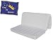Matelas BZ 140x200 Latex Naturel de densité 80 Kg/m3 et Mousse Poli Lattex Indéformable Tissu Strech très résistant - Hauteur 10 cm - Soutien Equilibré + Protège Matelas OFFERT 140x200 GOLD10