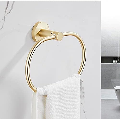 Towel Holder,Towel Ring,Towel Ring with Brass for Bathroom,No Punching, Strong Load-Bearing, Firm Installation,Arc Design