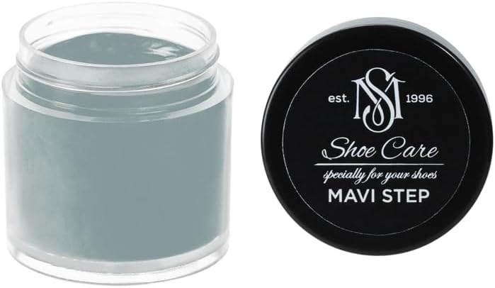 Leather Repair Cream-Filler - NCS S 4010-B50G Deep Sage Grey - Scuff & Scratch Remover Compound for Smooth Leather by MAVI STEP - 0.34 fl oz / 10 ml