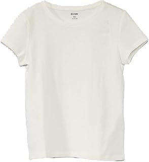 كيابي تيشرت جيرسيه سادة للبنات ZM588، ابيض