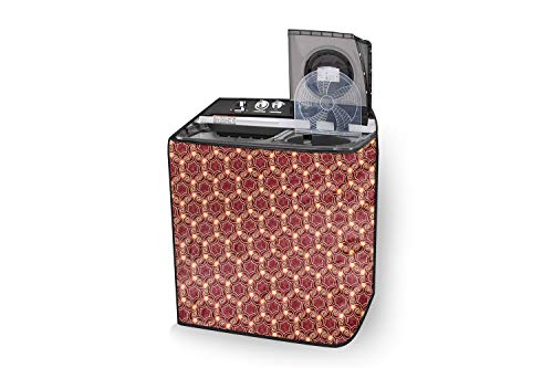 Image of Stylista Washing Machine Cover Compatible for Whirlpool 10.5 kg semi Automatic ACE 10.5 XL Balanced Pattern Multicolor