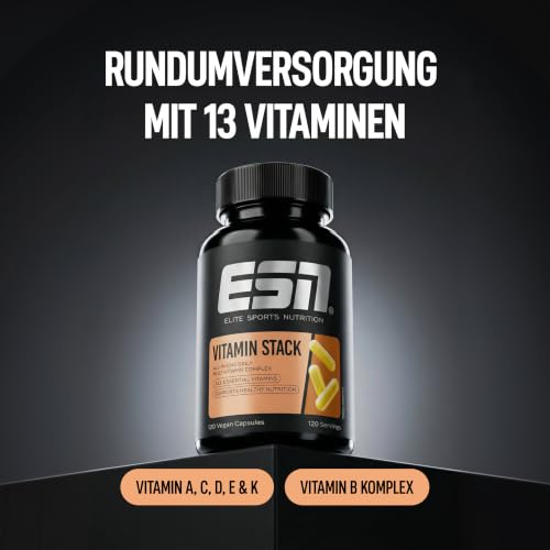 ESN Vitamin Stack - 120 Kapseln, 120 Portionen – Ansicht 2