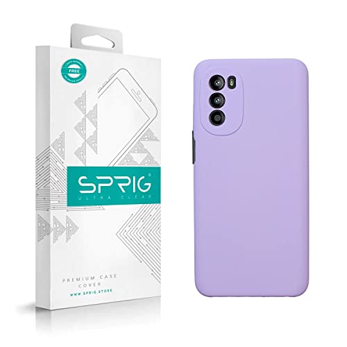 Image of SPRIG Compatible with Moto G52 Premium SilkTone Back Cover Drop Tested Shock Proof Mobile Case for Men, Women, Boys and Girls with Camera Protection (Light Purple)
