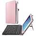 Fintie Keyboard Case for Samsung Galaxy Tab E 9.6 - Slim Fit PU Leather Stand Cover with Premium Quality [All-ABS Hard Material] Removable Wireless [Long Life Battery] Bluetooth Keyboard, Rose Gold