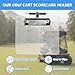Golf Cart Steering Wheel Scorecard Holder with Pencil Holder for Club Car/EZGO TXT& RXV/Yamaha G29/Icon I40/Star Car/Excar and Other Most Golf Carts Clear 5mm Thick Acrylic - Elevated Disc Style