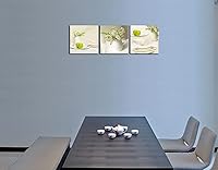 Vista 6 de wieco Art - 3 paneles de lona estirada y enmarcada de impresión elegante. Arte Moderno. decoración del hogar. arte abstracto. lienzo.