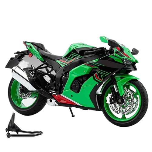 Modèle de moto Kawasaki ZX-10R 1:9 doté d'une direction et liaison mobiles