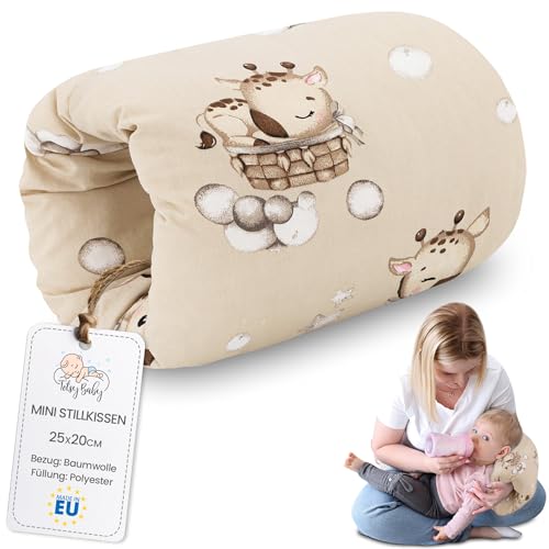 Stillkissen klein Breastfeeding und Nursing Pillow für unterwegs 20 cm -...