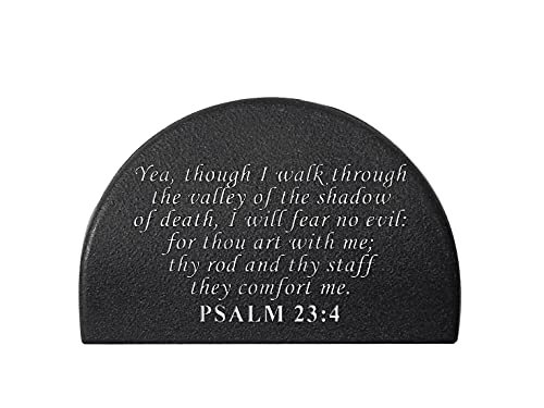 NDZ Performance Jentra JP-1 Grip Slug Plug for Glock 17 19 20 21 22 23 24 31 32 34 35 37 38 GEN 1-3 Custom Engraved - Bible Psalm 23:4 - White Paint Fill