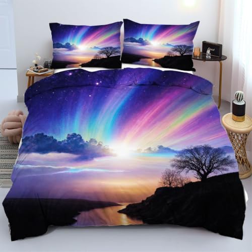 Parures de lit 240x260 cm housse de couette 3D microfibre légère a27366 - 2
