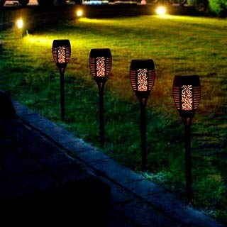 Yorkshire Homeware Solar Torch Lights Waterproof Dancing Flickering Flame Solar Lights Landscape Decoration Lighting Dusk to Dawn Auto On/Off Security Solar Flame for Garden Patio Pathway (12 Lights) — image 1