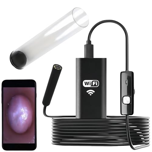 膣肛門内視鏡 スーツ ガラスオナホール WIFI HDカメラ女性オナホール 8 LED膣肛門内視鏡 スーツ SM外陰部マンコ肛門ビューアー大人のおもちゃ(M) - 画像1