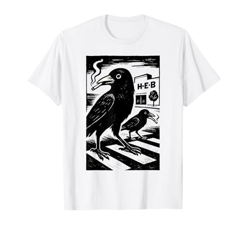 Smoking Grackle Bird T-Shirt