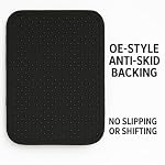 Black Universal Carpet Auto Floor Mats 4 Piece - Image 4