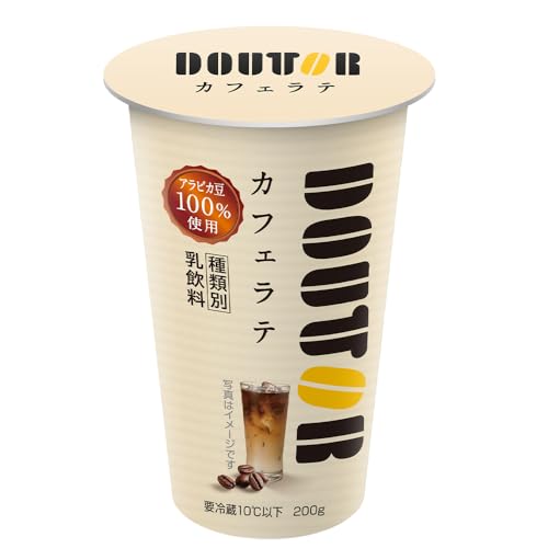 [冷蔵]協同乳業 ドトール カフェラテ 200gのサムネイル