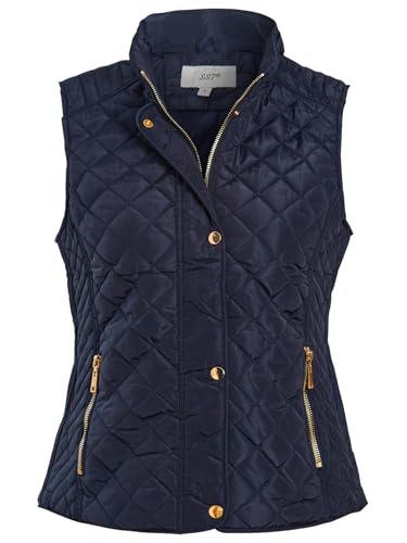 SS7 Womens Gilet Bodywarmer Jacket Quilted Navy