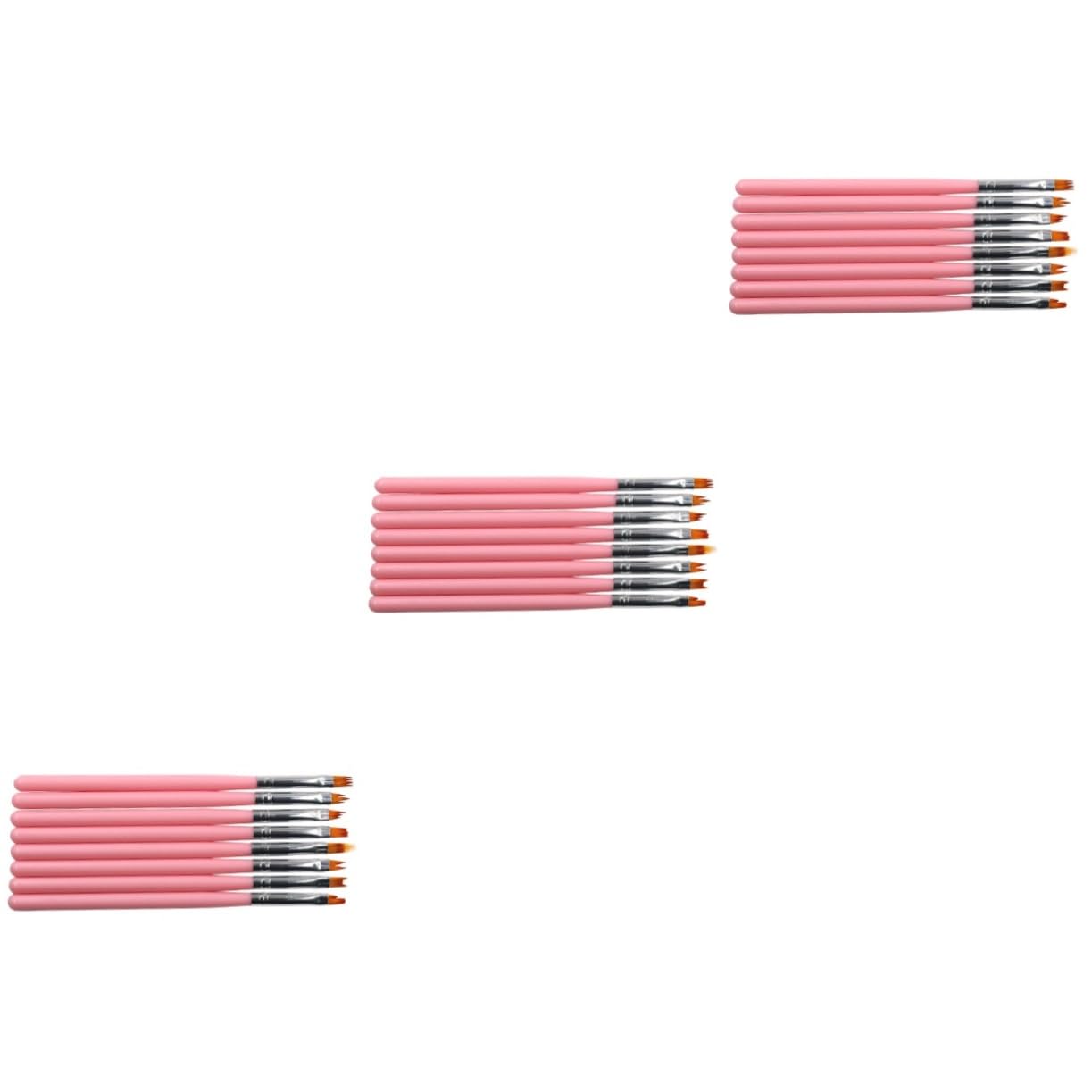 Healeved 24pezzi Pennelli Per Nail Art Con Manico Strumenti Di Manicure Per Decorazione Unghie Per Professionisti e Principianti