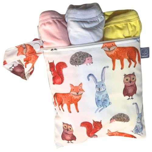 Saco Impermeável Para Roupas Molhada Baby Kit 2 unds Animais