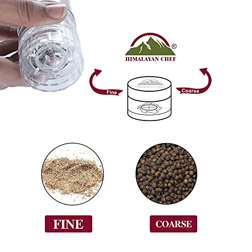 Himalayan Chef Black Peppercorns, Glass Grinder-1.76Oz #TOP5