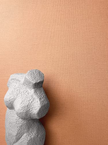 NEWROOM carta da parati Orange Tinta Unita Tessuto non Tessuto - Uni Rame Struttura Tessile