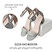 J. Adams Daisy Heeled Sandals - Ankle Strap Low Block, Open Toe Dress Pumps, Chunky Heels - Dressy Shoes for Women - Bridal, Wedding, Summer Sandals