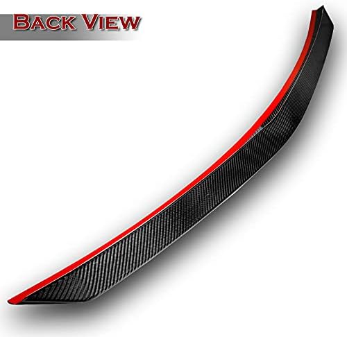 Rear Trunk Lid Spoiler Wing Fit For Compatible With 2010-2016 Mercedes W212 E350 E400 E500 E63, 100% Real Carbon Fiber, VT-Style Trunk Tail Duck Bill Lip