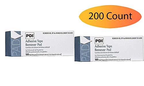1131957 PT# B16400 Pad Adhesive Tape Remover 100 Count 1-1/4x2-5/8