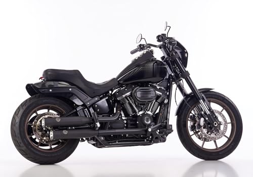 Double Groove Slip on Ersatzdämpfer Slip on Ersatzdämpfer (2-2) kompatibel mit HARLEY DAVIDSON SOFTAIL Low Rider ST 117 FXLRST 1923 ccm Bj. 2022-2024