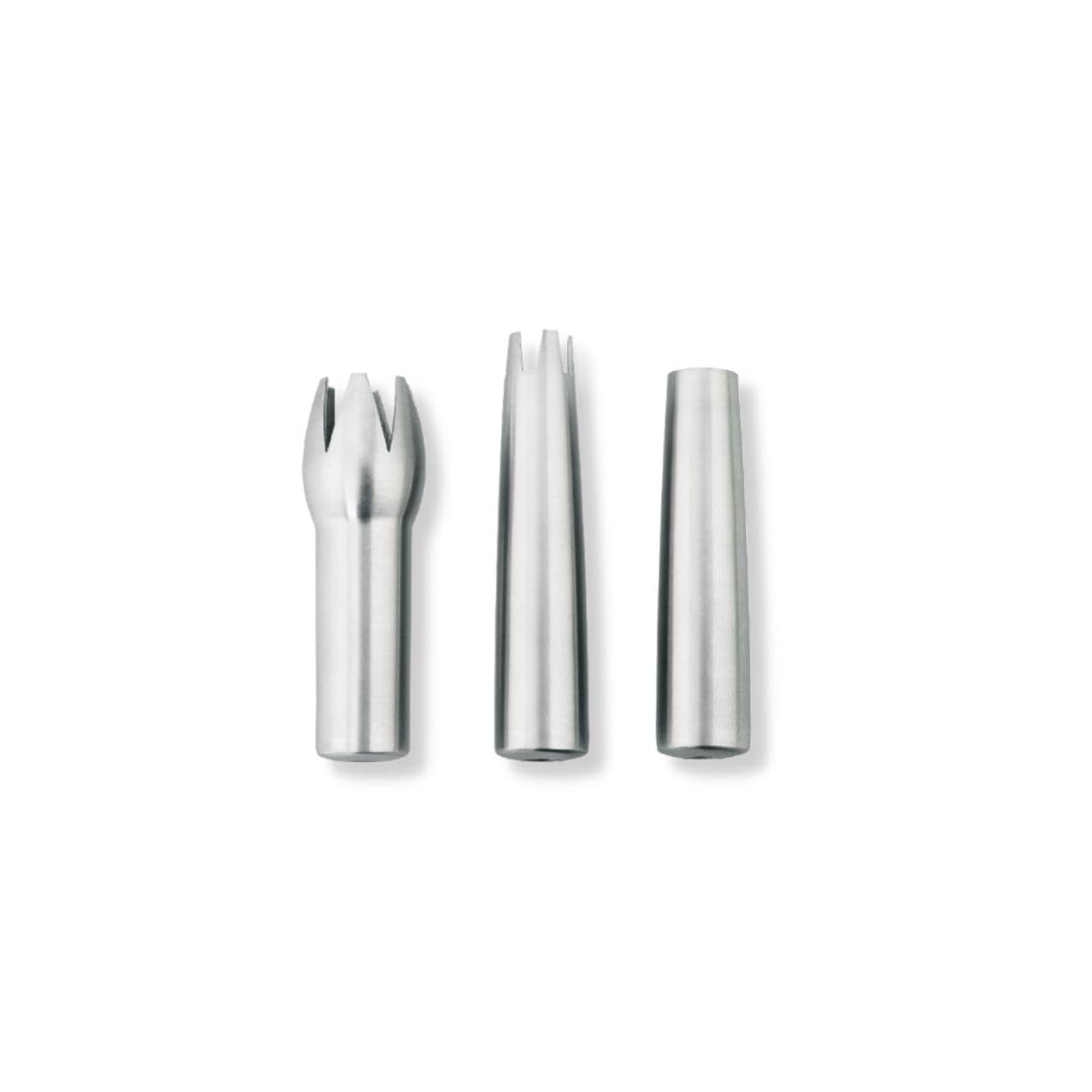 ISI 271701 Edelstahltüllen- zum Sprühen von Sahne, Desserts, Espumas, Soßen, Suppen und vieles mehr, Kaffee, Set of 3