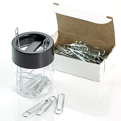 Klipshop Giant Paper Clips With Magnetic Clip Dispenser (36002) #TOP16