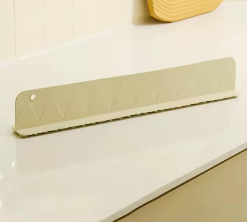 Image of MosQuick Sink Splash Guard for Kitchen Slab, Silicone Water Stopper Strip, Flexible Waterproof Spill Blocker for Wash Basin, Platform, Countertop, Bathroom Edges, Self Adhesive Kitchen Accessories