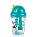 Nuby Tritan No Spill Flip N' Sip Twin Handle Printed Cup with 360 Weighted Straw, Colors May Vary