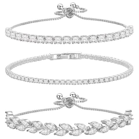 14K Silver Plated Tennis Bracelet by Erecter (GSZH-001) Cover