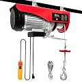 Electric Hoist,1760Lbs Winch with Remote Control,Electric Winch Single/Double Slings 38ft Lifting Height with Emergency Stop,110V Electric Lift for Factories,Warehouses,Construction Site