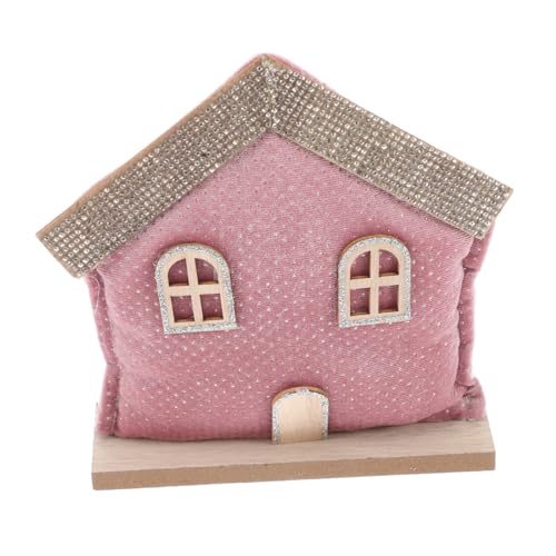 DECHOUS Xmas House Decoration Desktop Xmas House Model Desktop Christmas Balls Ornaments Party Decoration