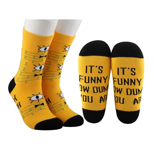 MBMSO 1 Pair Bill Movie Socks It's Funny How Dumb You Are Cartoon TV Gifts for Cartoon Lovers G Fals Socks Mystery Shack Gift