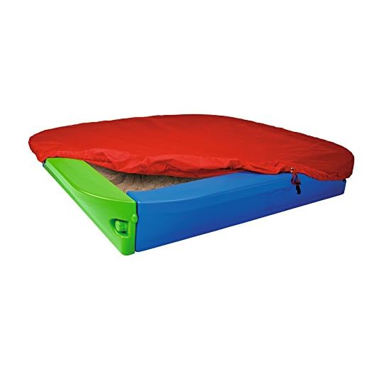 BIG 56726 - Cajón de arena con cubierta color azul / verde [Importado de Alemania]