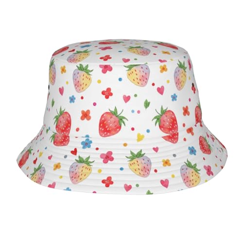 Gorro tipo Bucket Strawberry de talla única