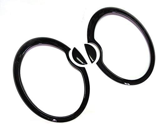 Miniatura 1 de Juego de cubierta de lámpara de cabeza negra brillante para Mini Cooper S R52 R53 2001-2006