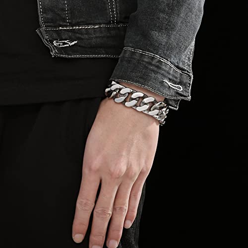 Pulsera para hombre de acero inoxidable estilo gótico miniatura 6