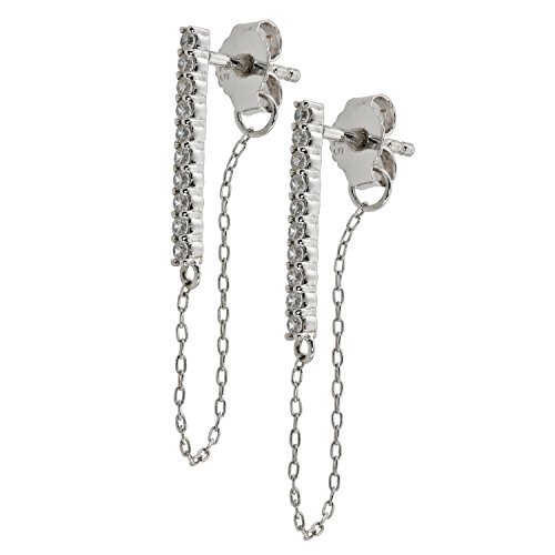 Judith Williams Ohrstecker aus 925 Sterling Silber mit Zirkonia weiß im Brillantschliff Cover