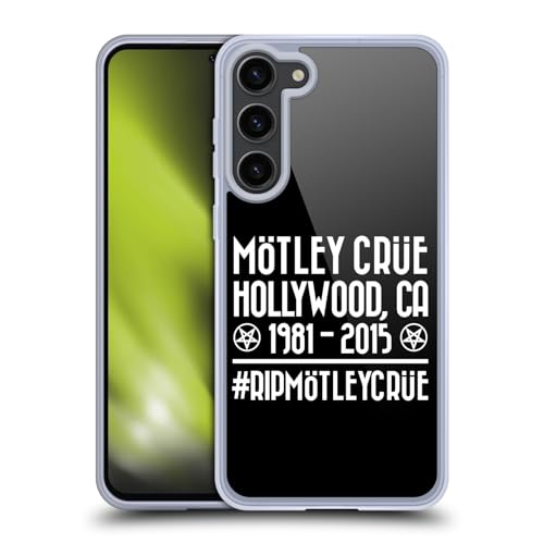 Funda de Gel Mötley Crüe para Samsung Galaxy S23+ 5G Carcasa Flexible RIP Tours