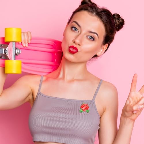 Ceenna 100 Pcs Flowers Pin Bulk Floral Enamel Pins for Backpacks Cute Cartoon Spring Wildflower Rose Sunflower Tulip Lily Hydrangeas Plants Lapel Brooch Set for Women Hat Clothes Bag Decoration Gifts4