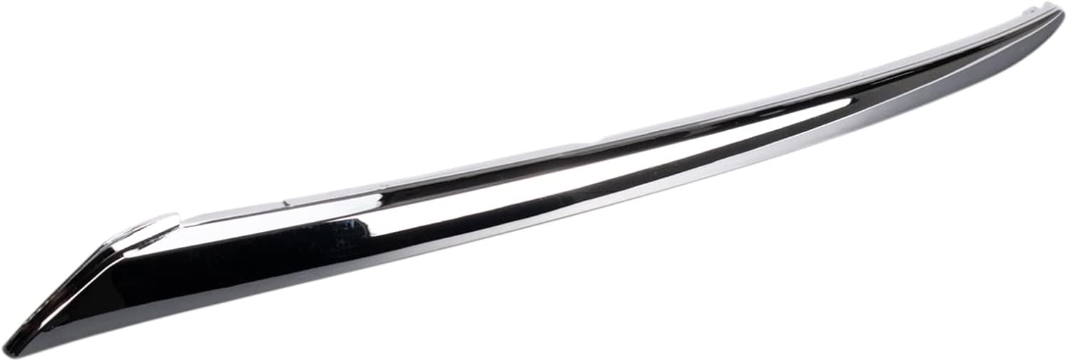 TRQ Front Left Bumper Trim Chrome Drivers Side Compatible with 2013-2016 Nissan Pathfinder NI1046102