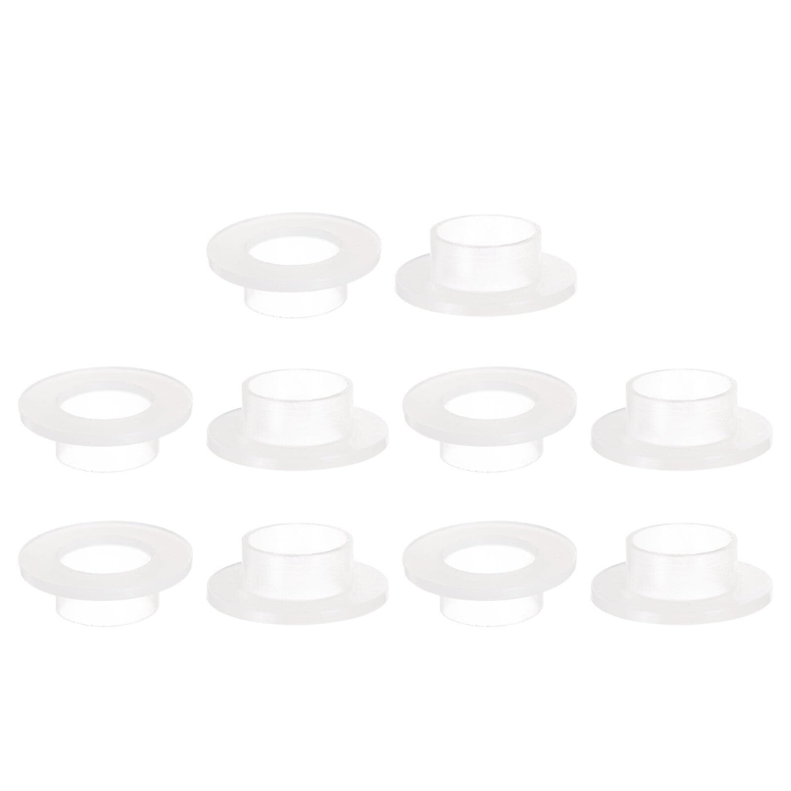 Toolparts And Accessories 10pcs Flanged Sleeve Bearings 15mmx17mmx9mm Nylon Bushings White (#CN#130824-03651)