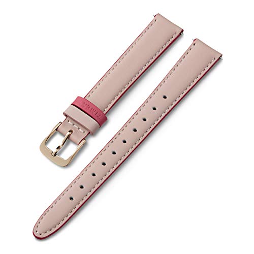 Timex 14mm Genuine Leather Strap – Light Pink with Rose Gold-Tone Buckle