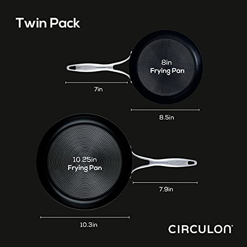 Circulon Stainless Steel Frying Pan/Skillet Set With Steelshield Hybrid Stainless And Nonstick Technology #TOP1